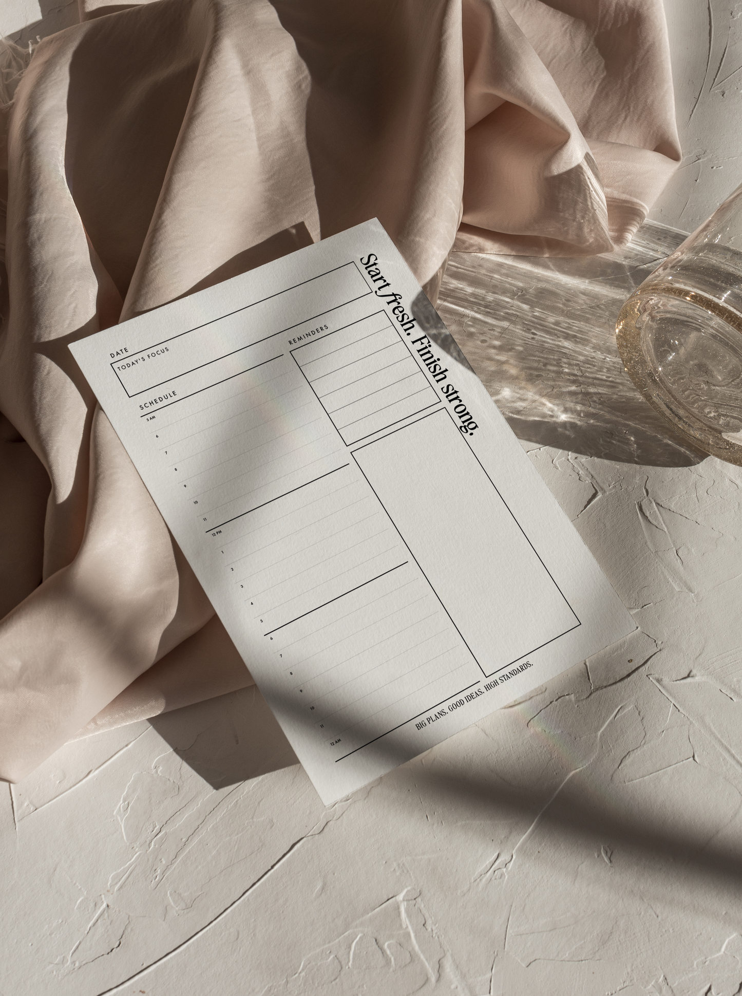 Daily Schedule Notepad