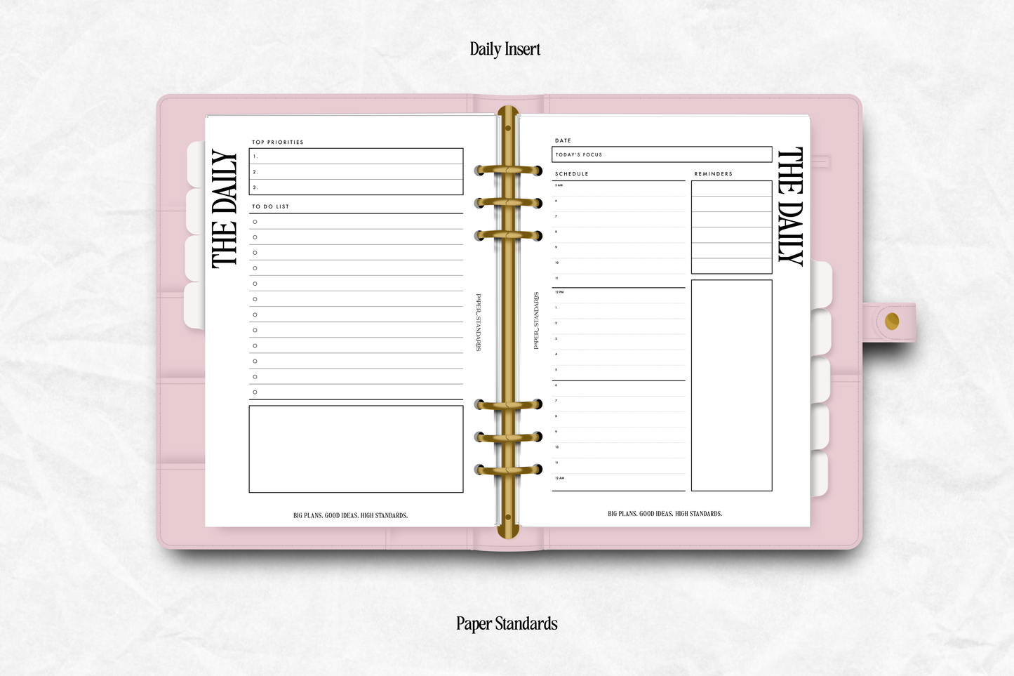 Daily Undated Insert