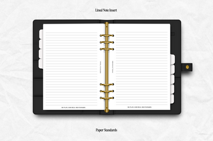 Lined Note Insert