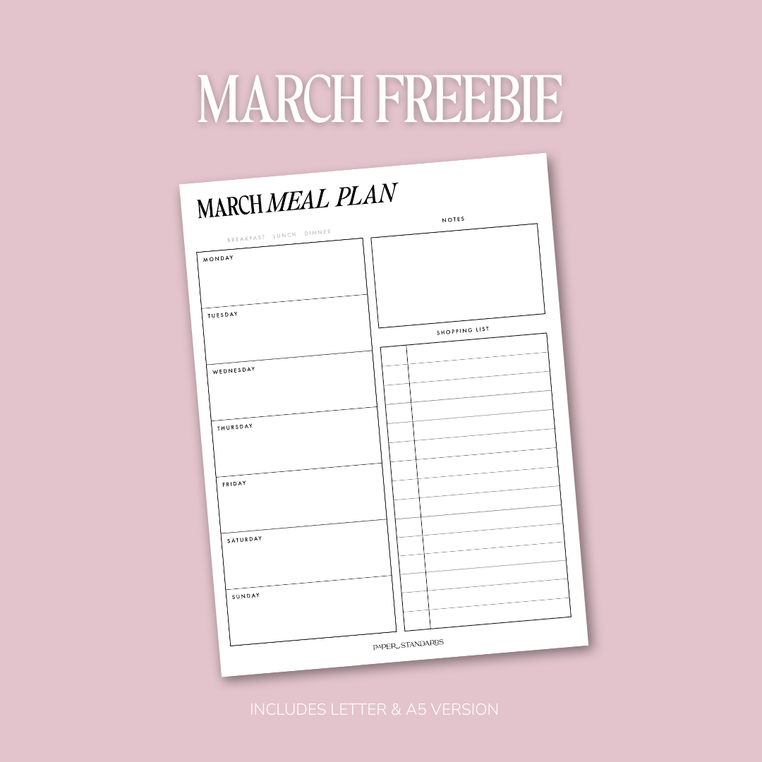 March 2026 Freebie