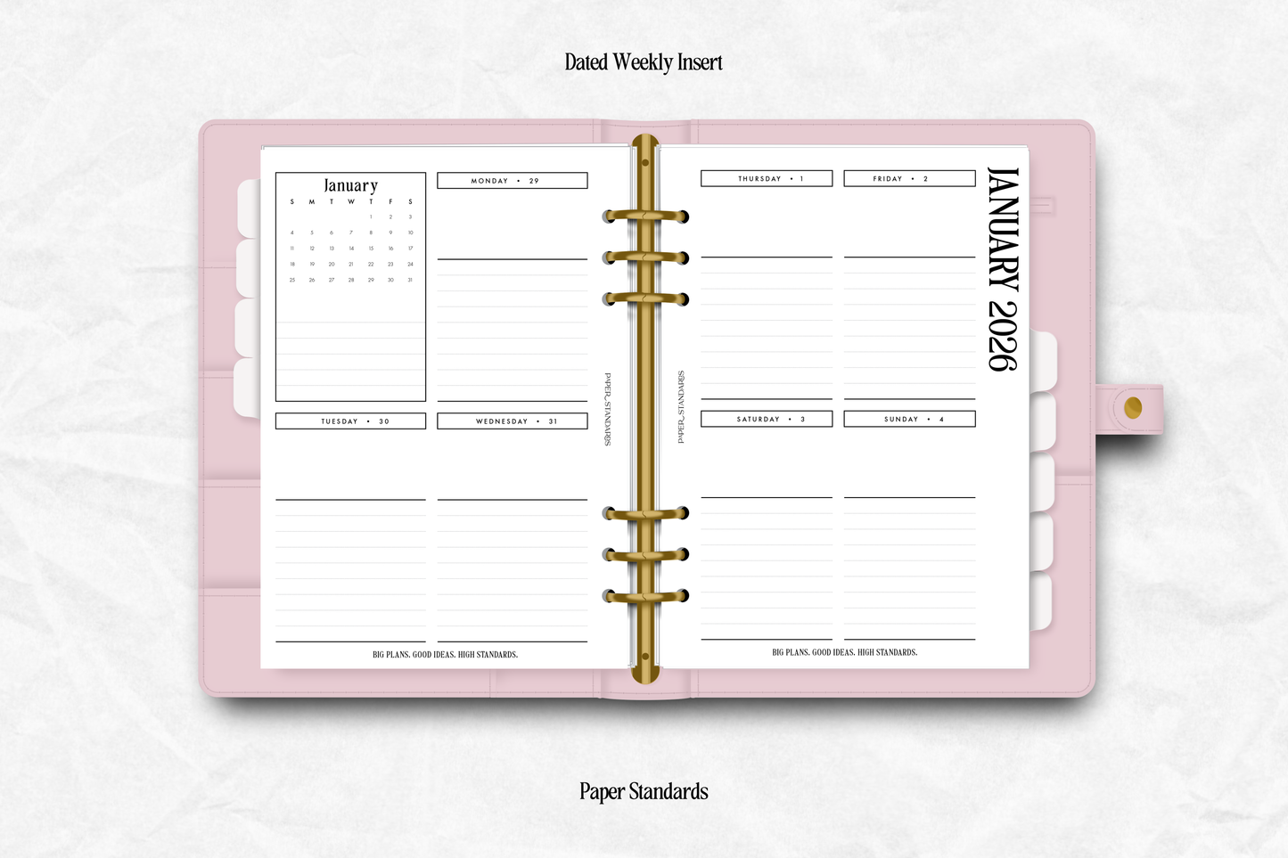 2026 Weekly Dated Inserts