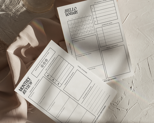 2026 Dated Insert Suite | Monthly + Quarterly + Yearly