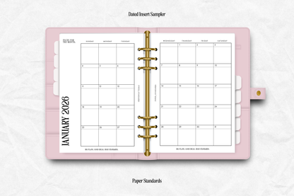 2026 Dated Insert Sampler