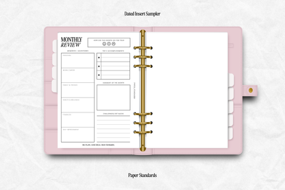 2026 Dated Insert Sampler
