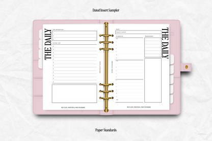 2026 Dated Insert Sampler
