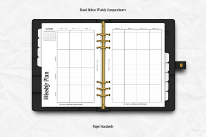 Weekly Compact Deluxe Inserts 2025