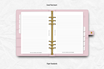 Lined Note Insert