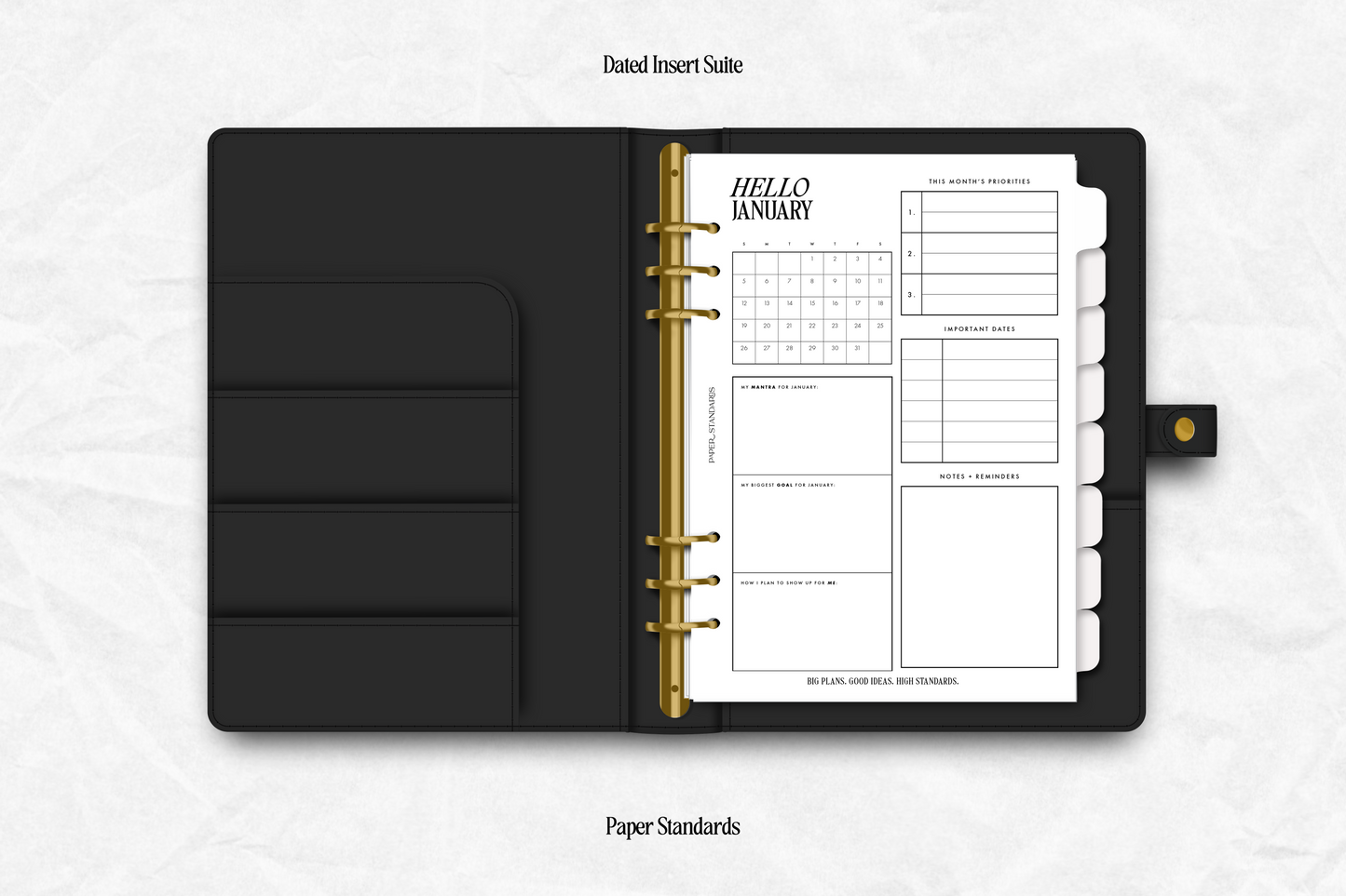 Dated Insert Suite 2025 | Monthly + Quarterly + Yearly