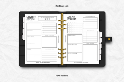 Dated Insert Suite 2025 | Monthly + Quarterly + Yearly