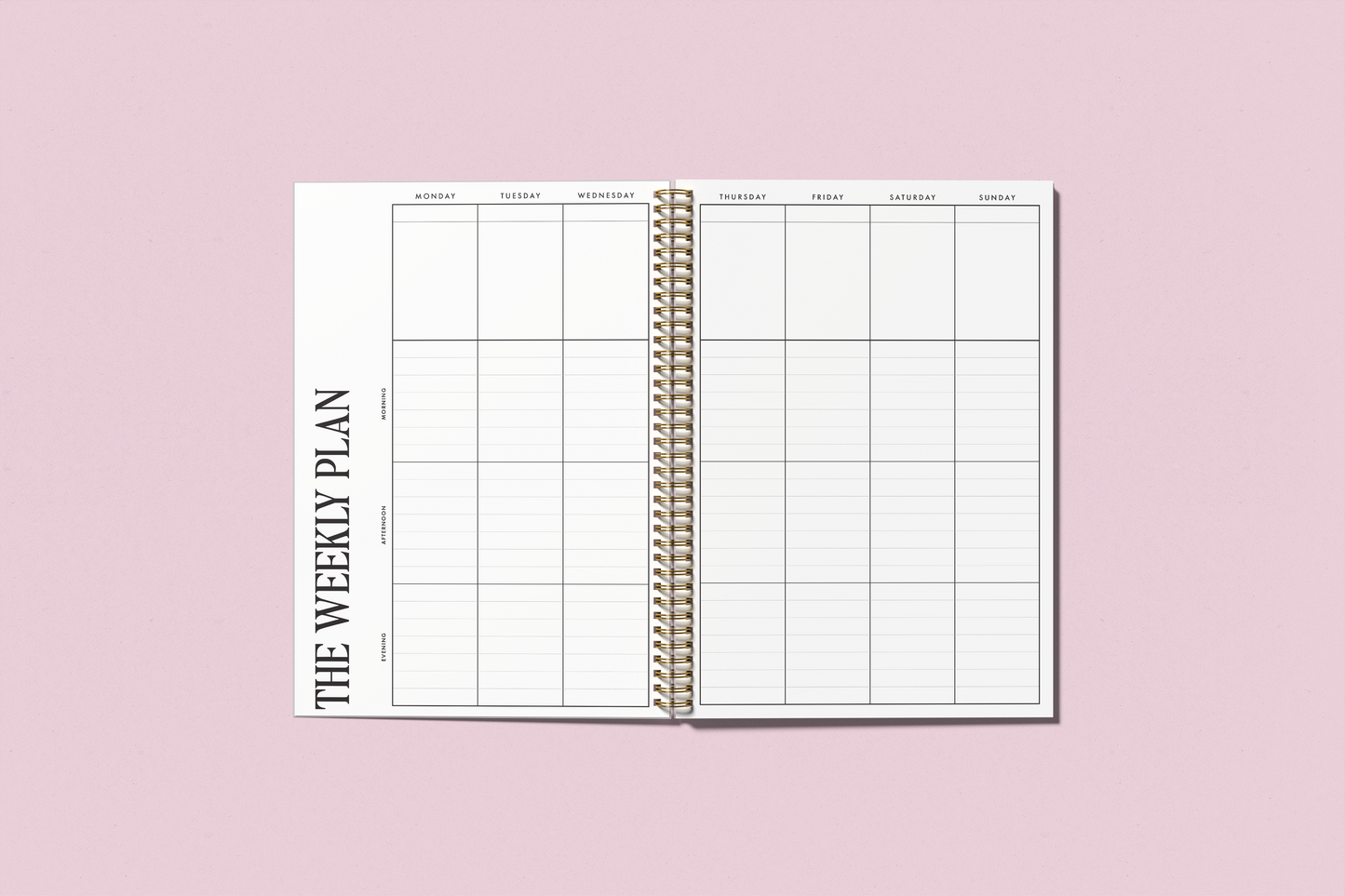 Undated Weekly Compact Planner