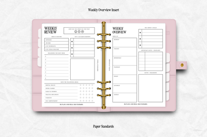 Weekly Overview Insert